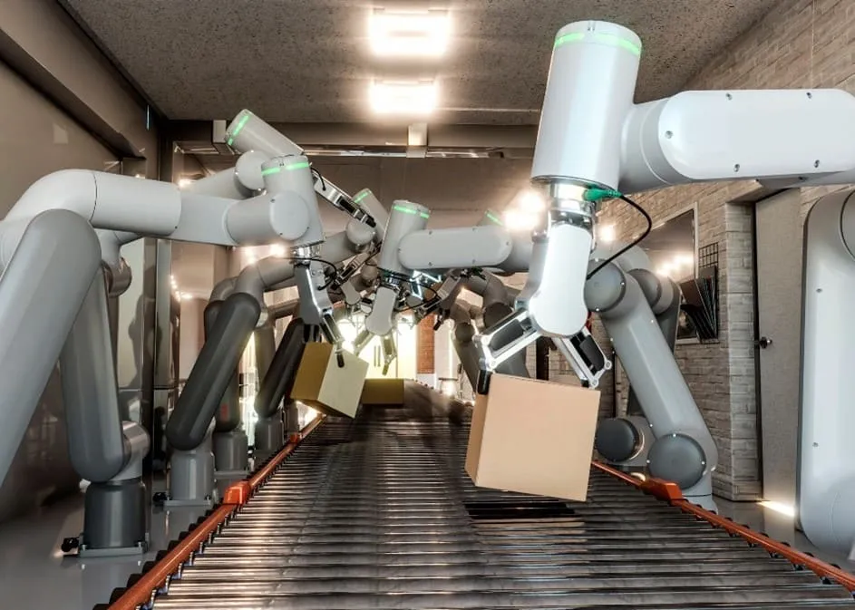 Chaine d’assemblage de robots collaboratifs en cybersécurité industrielle