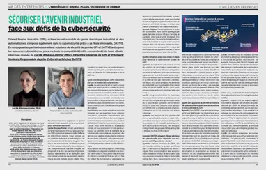 DATIVE dans La Jaune et la Rouge : une reconnaissance de notre engagement pour la cybersécurité industrielle