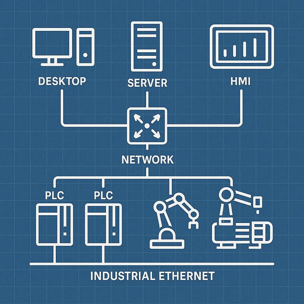Schéma d'une cartographie réseau